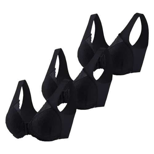TYUIOP Sports Bra Women high Impact Sports Bra Plus Size Strapless Padded Extenders 2 Hook UK Clear Open Half Cup Strapless Adhesive Push up Invisible Backless Bras A-Black