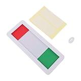 POPETPOP Konferenzraum Schiebetür Schild aus Acryl 6X15cm Sichtschutzanzeige Geöffnet/Geschlossen Büro Datenschutzschild mit Rotem/Grünem Schieberegler für Besprechungsräume und Toiletten