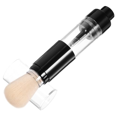 LRXIYODE Brocha de Maquillaje Recargable Multifuncional para Polvos Sueltos y Cepillo de Maquillaje Portátil con Cerdas para para y Sombra