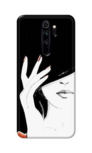 Image of PRINTFIDAA Photo of Beautiful Girl Hard Back Cover for Redmi Note 8 Pro Back Cover -(P6) KAT1005