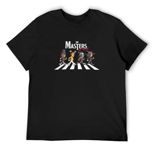 The Masters of Rock Abbey Road Adult T Shirt Black M
