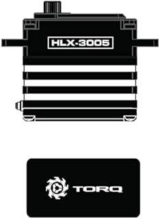 TORQ HLX-3005 Brushless Fullsize Servo 6.0~8.4 DC, 900-2100Hz Signal with IP65 Waterproof Suitable for 1:7 & 1:8 Scale RC Race Cars & High Performance Aerobatic Airplanes, Jets Models (HELIDIRECT)