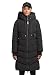 Produktbild khujo Damen Mantel Steppjacke lang Winterjacke Steppmantel Ayleena mit Kapuze (schwarz, L)