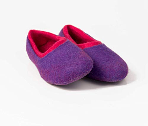 Felted Wool Slippers for Women Ultra Violet - Mothers Day Gifts3