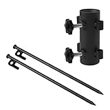 💯 Material Preferido: Las clavijas de la tienda están hechas de acero inoxidable, la superficie está chapada en negro y el diámetro del clavo de acero es de 9 mm, la longitud alcanza los 30 cm, ¡la capacidad de carga y la resistencia al viento mejoran enormemente!