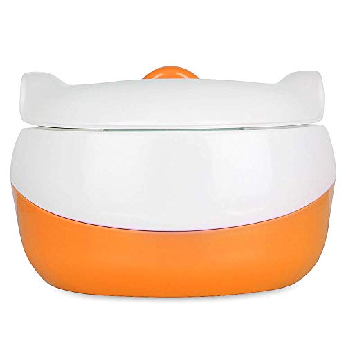 Image of LuvLap 3 in 1 Baby Potty Training Seat, Potty pot, potty seat cum removable toilet seat, for 1 + Year child, potty chair for baby suitable for potty training of Boys & Girls (Orange)