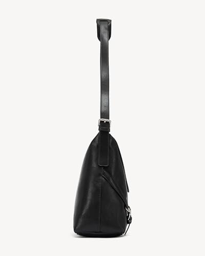 Image of NEWBELLA Tote Bag for Women, Vegan Leather Crossbody Shoulder Bag, Top Handle Satchel Purse for Work, Travel, Daily Use (Black Envelope)