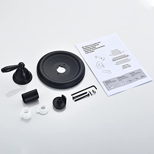 Pressure Balancing Tub And Shower Trim Kit, Compatible With Moen Posi-Temp Valve, Matte Black #TOP6
