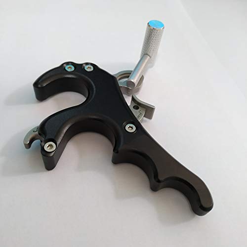 Sososhoot Archery 4 Finger Bow Release Aids Bow Release Thumb Trigger Grip Caliper Aids For Compound Bow #TOP4
