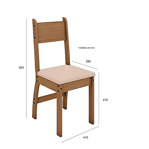 Conjunto Sala de Jantar 4 Cadeira Milano Poliman