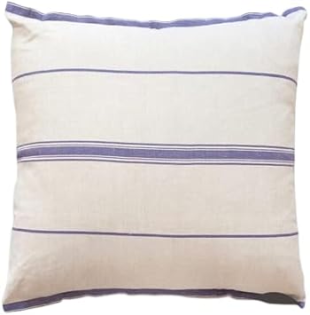 PGM Lisburn Linen Cushion Cover Decorative Throw Pillow Cover for Couch, Sofa & Bed All Blue, 60x90 cm Soft, Durable Home Decor Accent