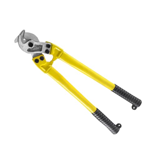 18in Hardened Cable Cutter Wire Rope Cutter 450mm Length Heavy-Duty Cable Cutter for Aluminum Copper Wire