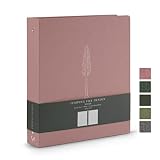 Jumping Fox Design Linen Fabric 3 Ring Binder, 1.5 Inch Binder, for 3 Hole Punch Letter Size Loose L