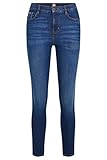 BOSS Damen SUPERSKINNY Crop 4.0 Blaue Super Skinny-Fit Jeans aus komfortablem Stretch-Denim Dunkelblau 32