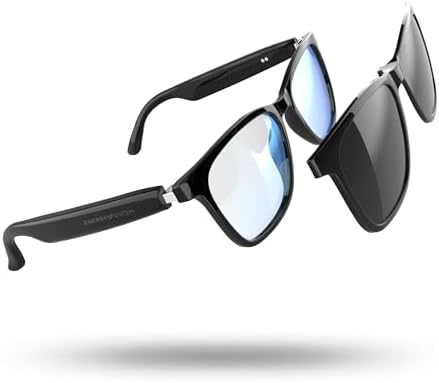 Occhiali smart bluetooth anti luce blu per computer e chiamate
