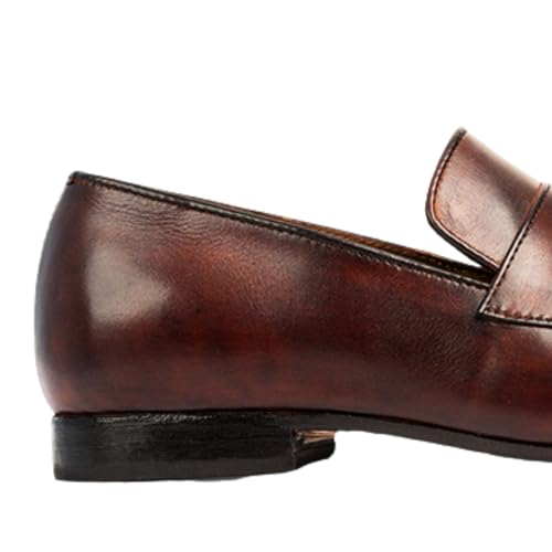 Dress Loafers for Men | Genuine Leather Penny Loafers Slip-On Comfortable Rubber Sole Tassel Design