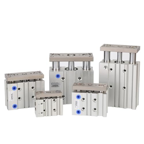 Vérin pneumatique compact à double action MGPM cylindre guidé robuste - 3