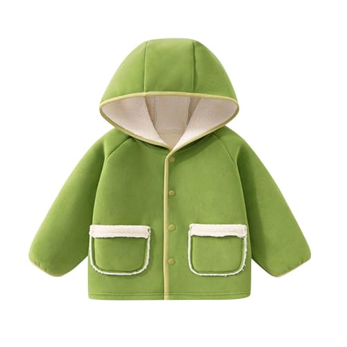 Winter Girl 2025 Cotton Coats Raglan Long Sleeve Hooded Jacket Button Down Casual Jackets Warm Hoodies with Pocket
