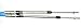 JSP Manufacturing Steering Cable Compatible with Kawasaki Jetski 1995-97 750 STS 1997-98 900 STX OEM# 59406-3736