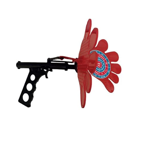 MISTER GADGET - MG3547, Tapette à Mouche Pistolet, Rouge et Noir, Efficace et Amusant pour Éliminer Les Insectes, Conçu pour la Maison et Le Jardin, Poignée Antidérapante