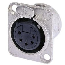 Neutrik NC5FDL 5 Pin Female XLR Connector (Chassis 