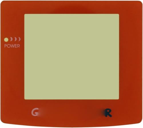 Kunststoff Bildschirm Objektiv Schutzhülle Displayschutzfolie Teil für Game Boy Color GBC System Ersatz – Orange