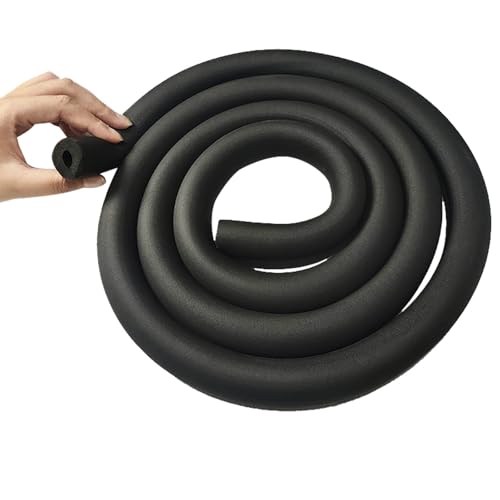 Foam Tubular Pipe Insulation Cladding, Pipe Insulation, Foam Tubing, Water Pipes Heat Preservation Hollow Hose, Outdoor Antifreeze Pipes for Utensil Tools Handle(ID25mmxT20mmx1.9m)