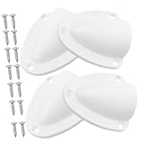 INOOMP Luftdüsen-entlüftungsabdeckung Mit Schrauben Uv-beständig Und Spritzwassergeschützt Kleine Weiße Ventilklappen Für Boote Kajaks Yachten Und Speedboote Professionelle Kabeldurchführ