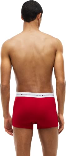 Tommy Hilfiger Men 3P Trunk Um0Um03889 Trunk, RED (Ice Grey Hthr/Med Red/Cham Blue), S – Ansicht 2