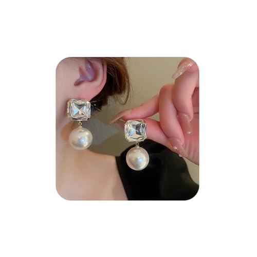 Pearl Dangle Earrings Vingate Boho Drop Earrings Gift for Women