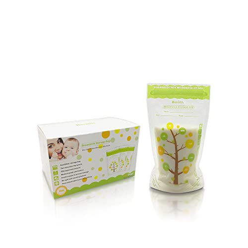 DMG Milk Storage Bag 112 PCS Breast Milk Storage 8 Oz 250 Ml Self Standing Leak Proof Breastmilk Storage Bag pre Sterilized BPA Free For Refrigeration and Freezing