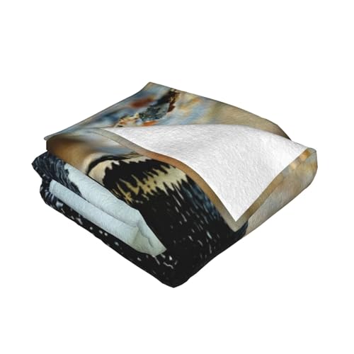 Couverture flanelle super douce pingouin idée cadeau lit et canapé - 3