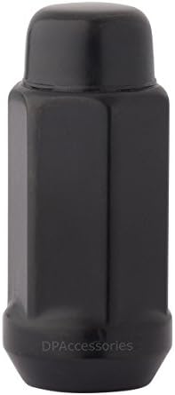 DPAccessories 100 Black 14x2 Closed End XL Bulge Acorn Lug Nuts for Aftermarket Wheels LCB4B9HE2BK04100