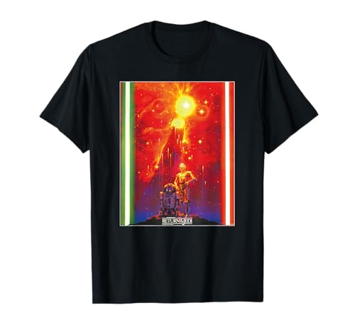 スター・ウォーズ エピソード6 ジェダイの帰還 C-3PO R2-D2 ビンテージポスター Tシャツ