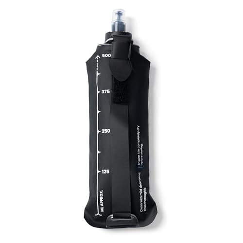 Image of Hydration & Water Soft Flask for Running and Cycling | 500 mL (Black)