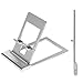 Produktbild Readaeer Smartphone und Tablet Stand, Handyständer, Multi Winkel und Faltbar, Leicht Aber Stabil, aus Aluminium (Silber)
