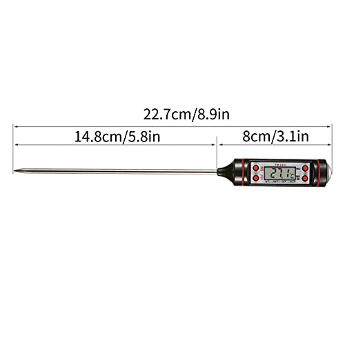 Image of Dr. Care Stainless Steel Digital LCD Cooking Food Meat Probe Kitchen BBQ Thermometer Temperature Test Pen| Instant Read, Pack Of 1