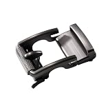 Barry.wang Ratchet Belt Buckle Strap Replacement 1 3/8”,Leather Belt Straps For 40Mm Slide Click Buckle
