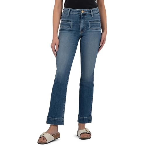 KUT from the Kloth Women's Kelsey High Rise Flare Jeans - Flattering Fit