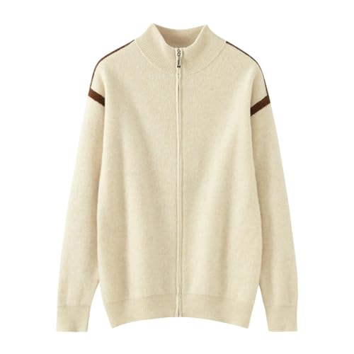 Cardigan tricot cachemire col semi-haut homme l'art du confort