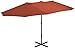 Produktbild Sonnenschirme Outdoor-Sonnenschirm mit Aluminium Pole 460 * 270cm Terracotta Haus & Garten Rasen & Outdoor Living Outdoor Regenschirme