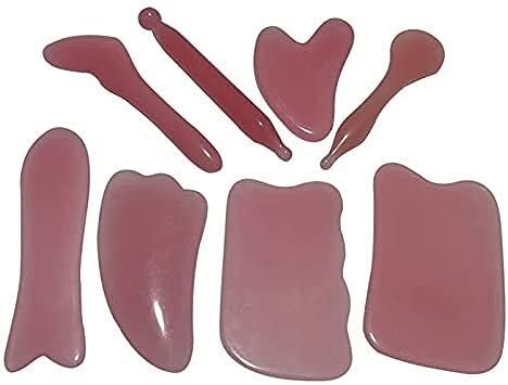 gua sha rose quartz DAJIA Resin Gua Sha Board Acupuncture Massage Face Lifting Stone Guasha Face Rocky Gouache Rose Quartz Massage (Color : Trasparente) WULE01 (Color : Viola)