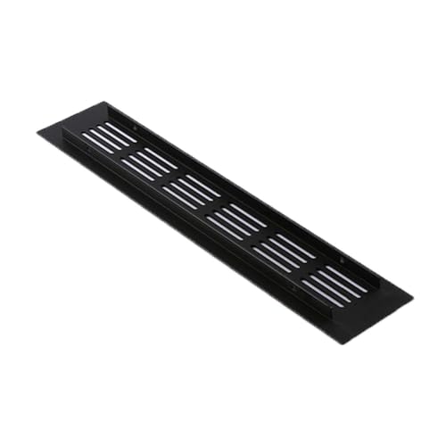 Rectangular Ventilation Grille, 2Pack 250mm*50mm Air Vent Grille, Aluminum Alloy Kitchen Air Vent Cover
