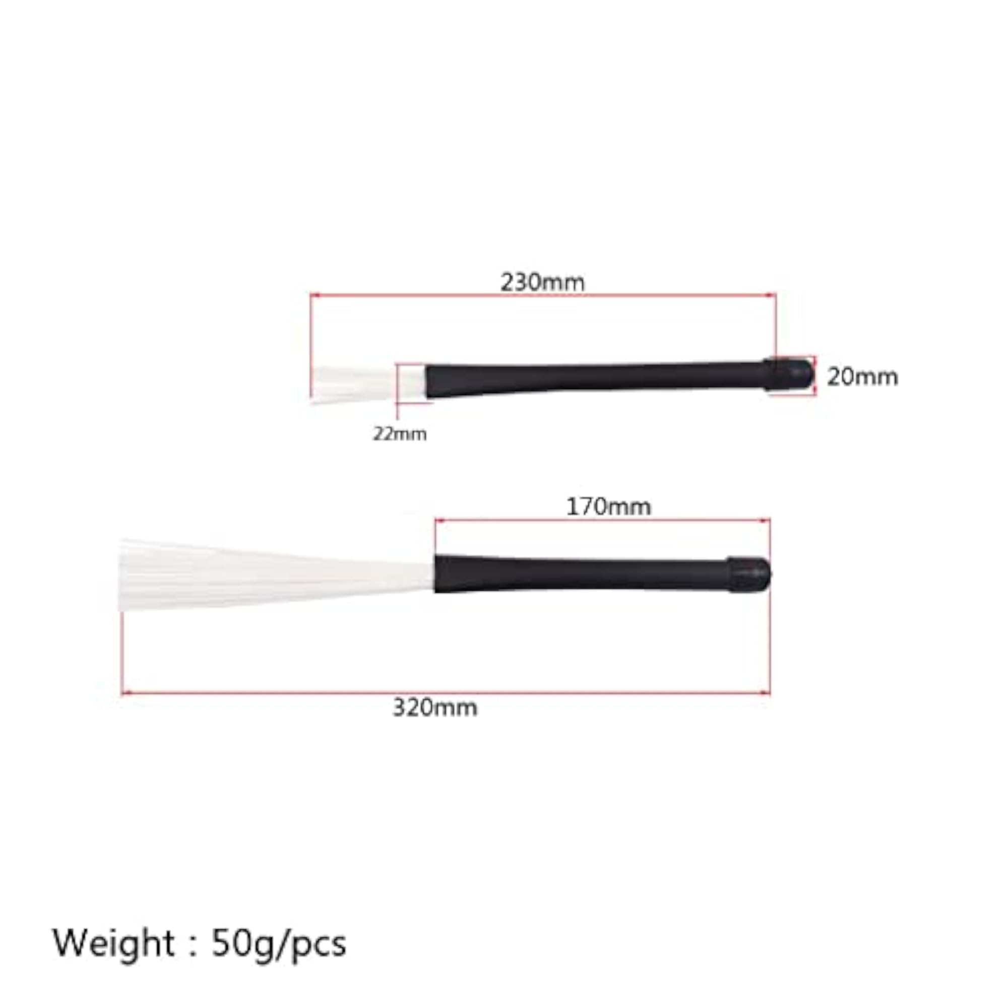 Retractable Telescoping Jazz Drum Brushes