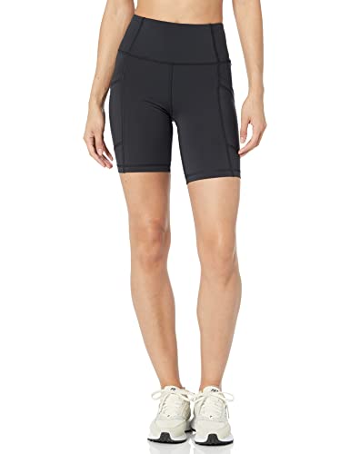 Amazon Essentials Womens Active Sculpt Moisture-Wicking High Waist Biker Shorts with Pockets