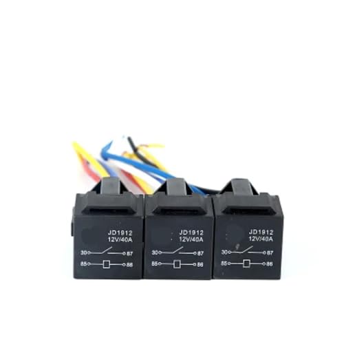 Relé de coche 12V para camperizaciones y reparación de luces con base de 4 pines