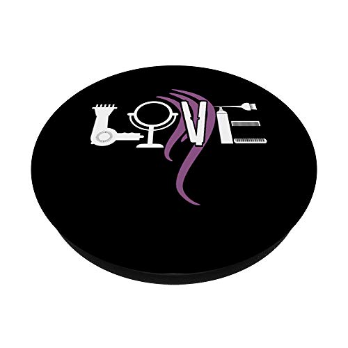 Hairdresser Love Funny Cute Hair Stylist Gift Popsockets Popgrip: Swappable Grip For Phones & Tablets #TOP1