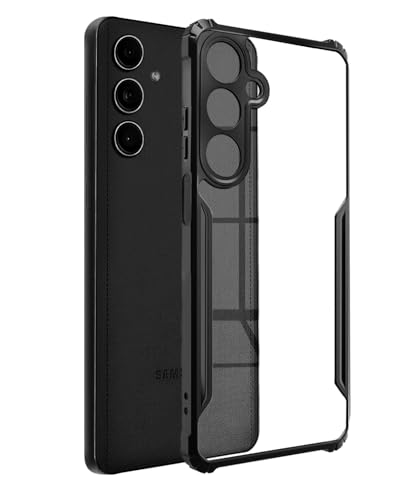Image of Spazy Case Samsung Galaxy M55 5G / F55 5G Back Cover | Transparent Crystal Clear Hard PC Back Case with TPU Bumper, Drop Protection Case Cover for Samsung Galaxy M55 5G F55 5G