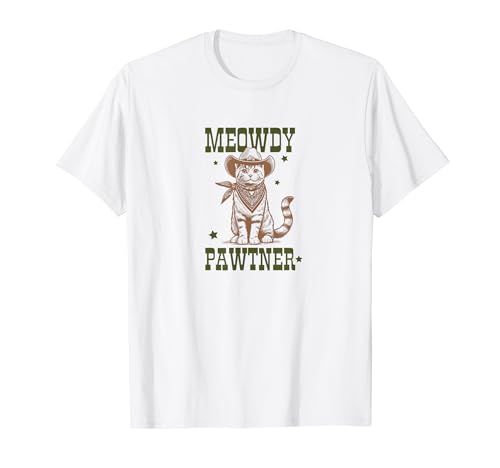 Cat in Western Outfit T-Shirt