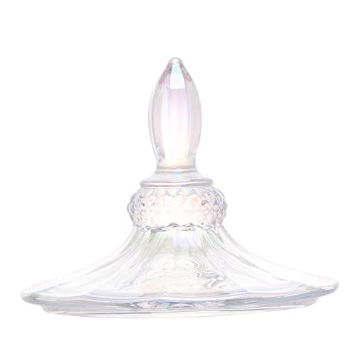 Potiche de Cristal com Pé Santorini Rainbow 11,5cm x 24,5cm - Lyor